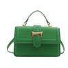 2024 new summer simple fashion shoulder bag retro casual messenger bag women's foreign style portable small square bag women