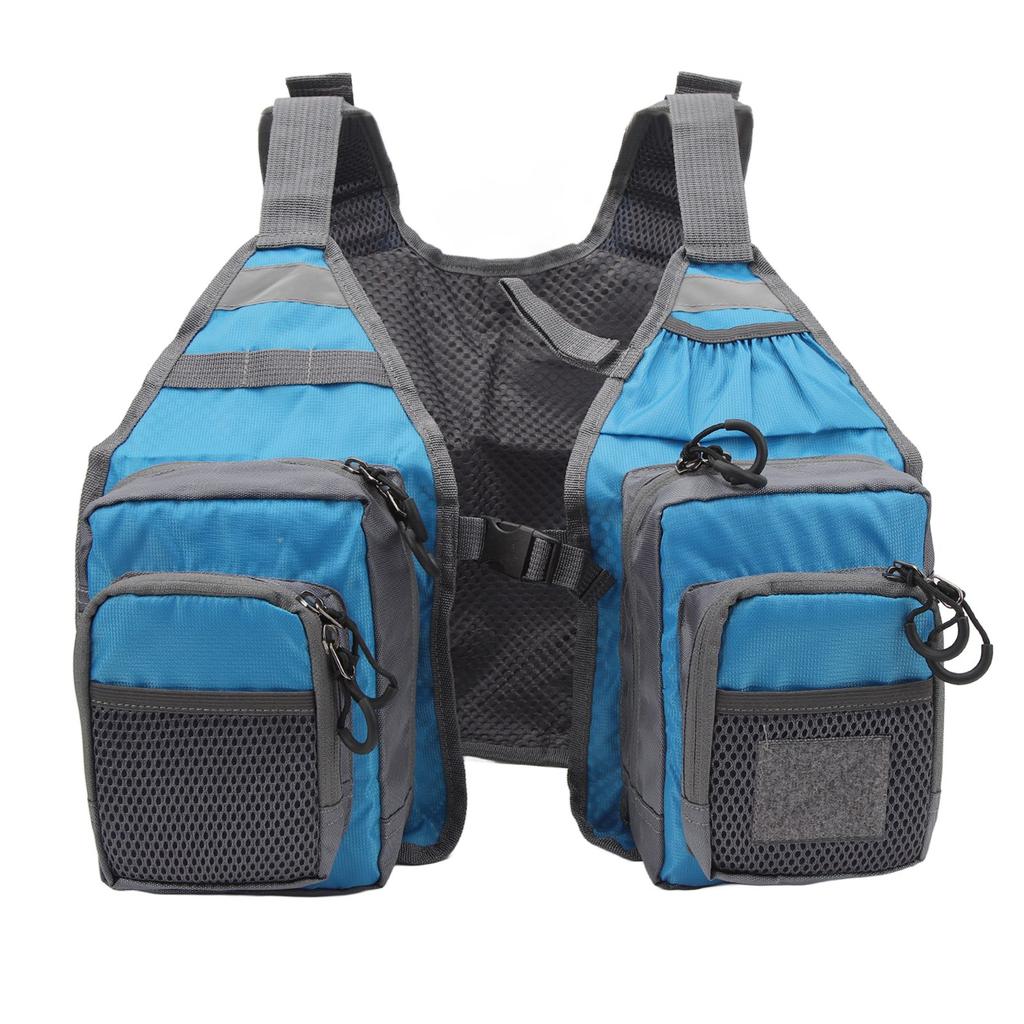 Strap Fishing Vest Fly Fishing Vest 8  S Oxford Cloth Reflective Strips Mesh Lining   Fishing Gear for Outdoor