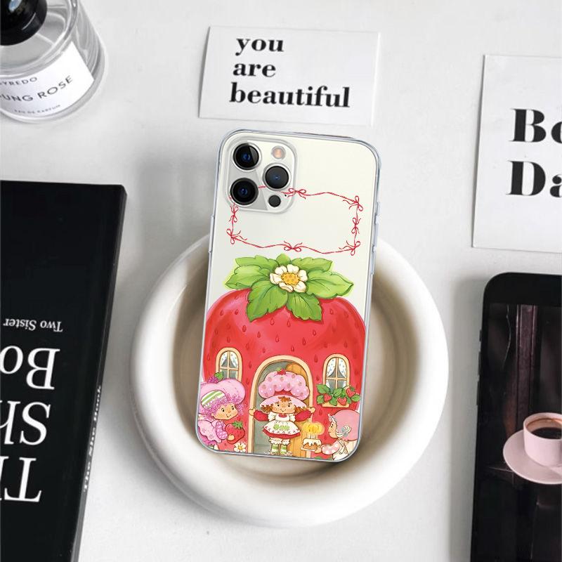 Strawberry Shortcake Phone Case For iPhone 16 15 14 11 12 13 Mini Pro XS Max Cover 6 7 8 Plus X Funda Shell