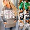 Loose Christmas Women Xmas Pullover Jumper Sweater Long Sleeve Top Sweatershirt