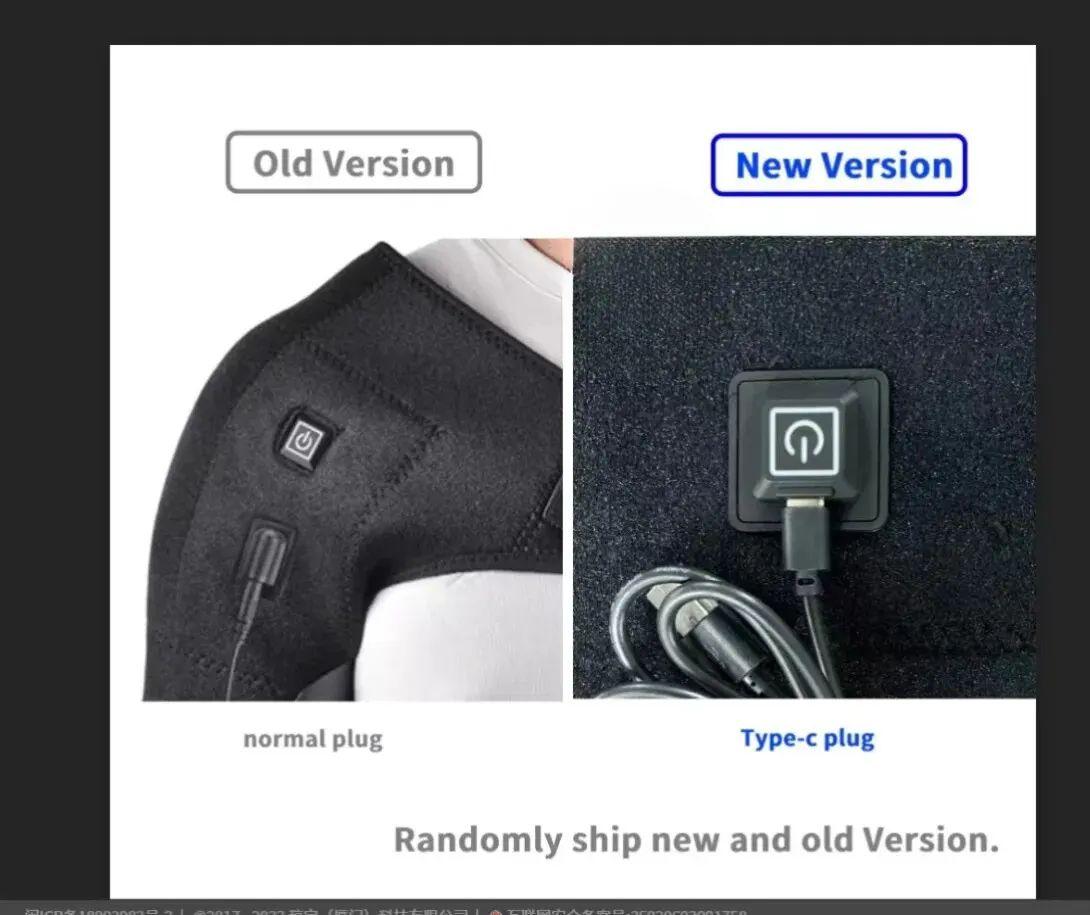 

Электрический подогрев плечевого бандажа с подогревом, массажный пояс для поддержки плеч, ремень для фитнеса на плечо, сохраняющий тепло чёрный