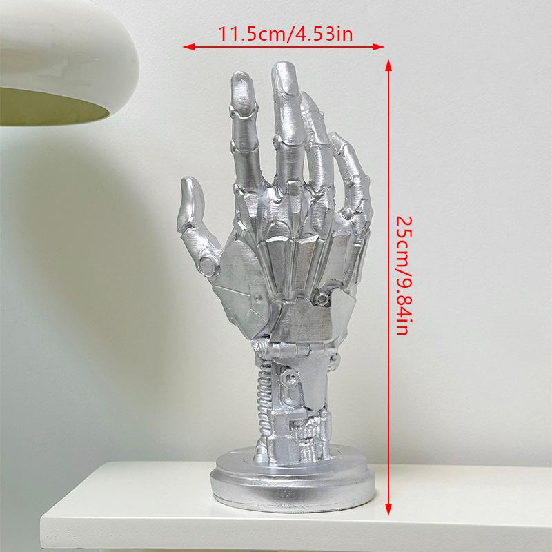 Creative Game Controller Desktop Stand Cyberpunk Mechanical Arm Simulated Robot Hand Sculpture Mechanical Hand Staute Decor