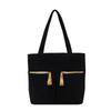 Stylish Large Capacity Women's Canvas Tote Bag Vintage Casual Shoulder Purse