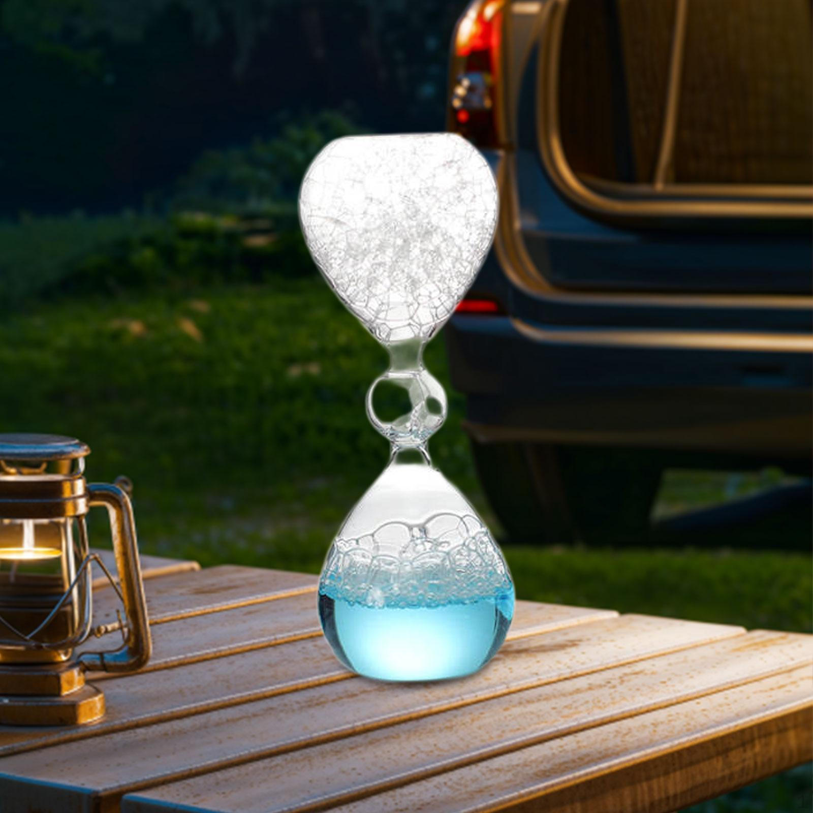 

Пузырьковые песочные часы, Стеклянный таймер, Уникальное изделие искусства, Декорация для рабочего стола с движением жидкости