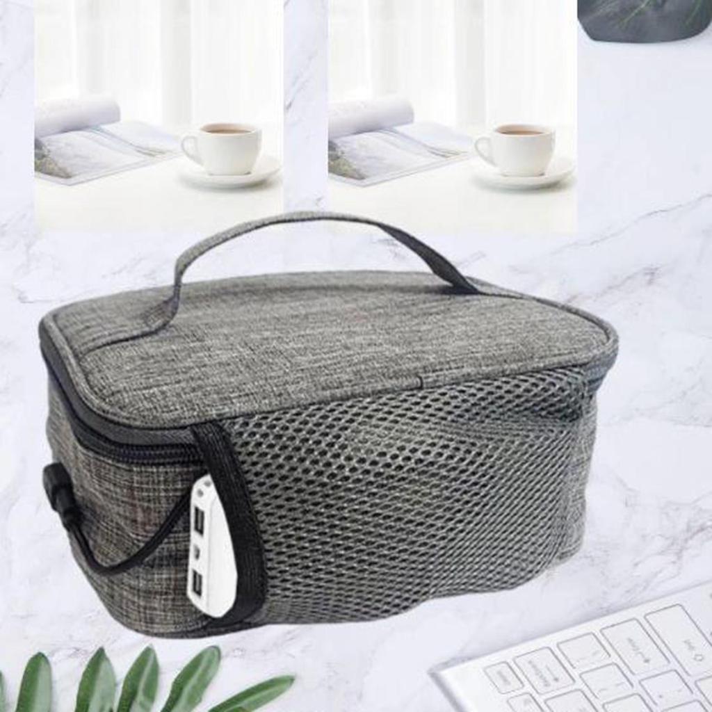 Car Travel Camping Mini Food Warmer,Portable USB Electric Food Heating Bag,Packet Thermal Food Heater Bag for Home Office School