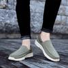 Men’s Outdoor Canvas Shoes Sneakers Driving Shoes Casual Slip On Wide Head Shoes for Farther Large Size