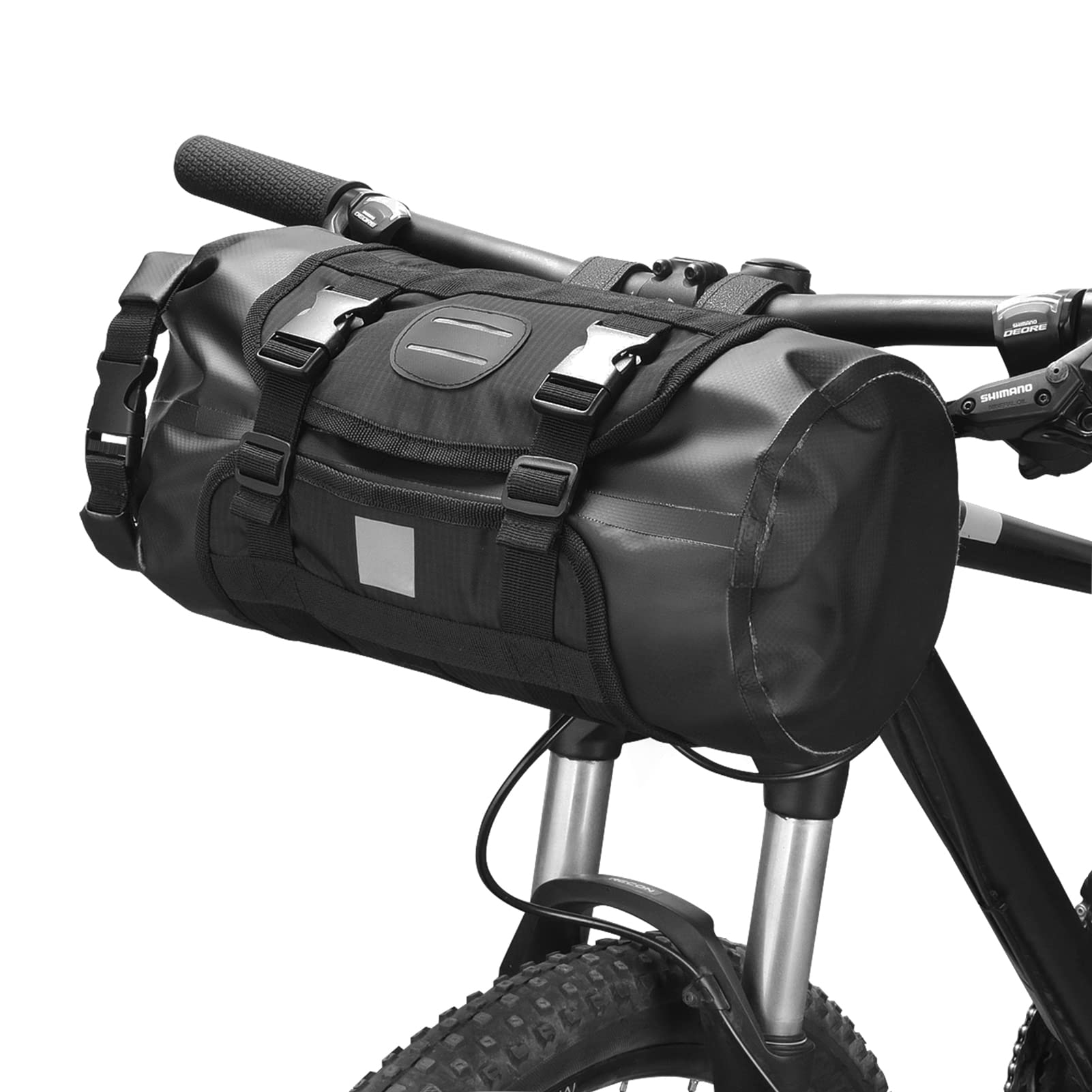 

YUEFU Waterproof Bicycle Handlebar Bag, Front Bicycle Dry Pack Large Capacity Cycling Front Storage Bag for Road Bikes, MTBs, and Mountain Bikes