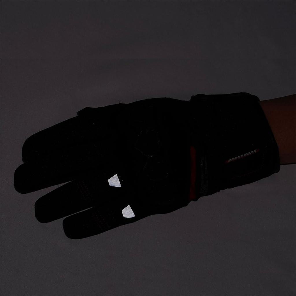 Motorcycle Knuckle Guard All Size ROUGH&ROAD Gloves, Black, L, RR8030A-BK3