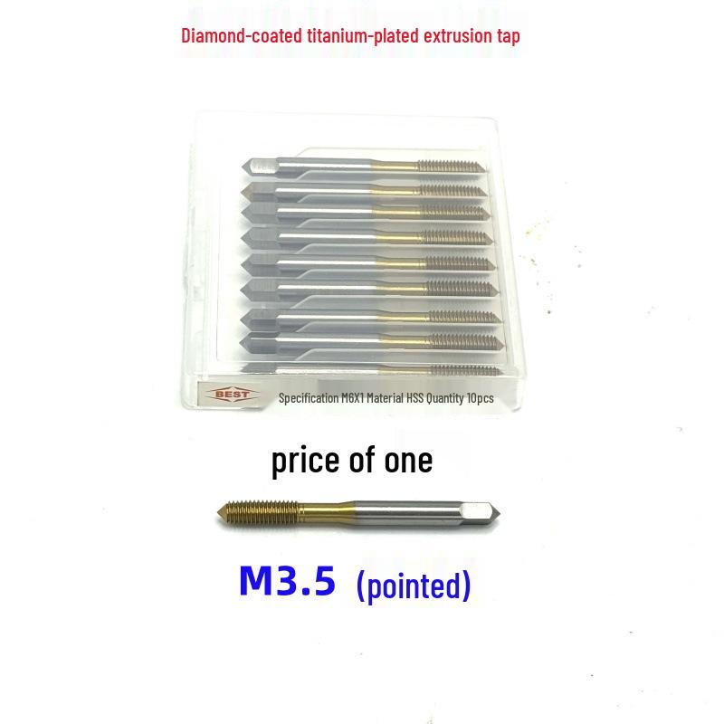 Premium Cobalt-Plated Titanium Extrusion Tap Set: M2-M16 Sizes