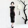 Black sleeveless national style new Chinese long cheongsam improved young 1011 new women's high-end sense retro summer