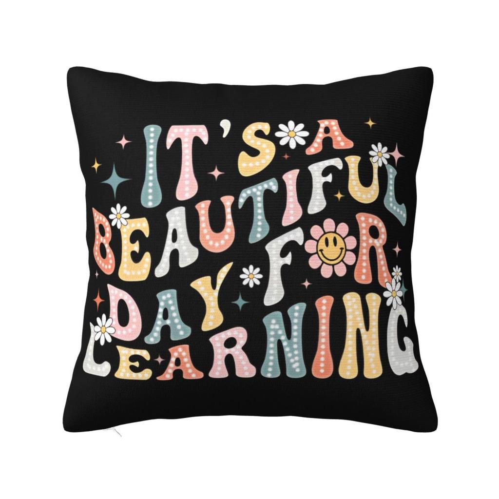 Concours Eurovision de la Chanson Drapeaux Cœurs Esc Ebu Eurofans Taie d'Oreiller Housse de Coussin Musical Décoration Taie d'Oreiller Pour Voiture 45X45Cm