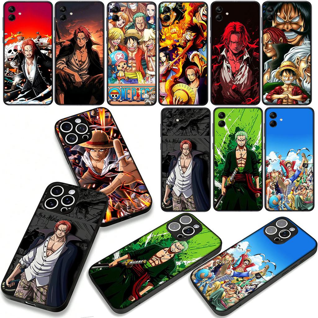 Shanks One Pieces Luffy Zoro Case for Samsung Galaxy A07 A13 A12 A14 A23 A42 A50 A51 A52 A53 A70 A71 A72 A21S A04 Note 20 9 8 10