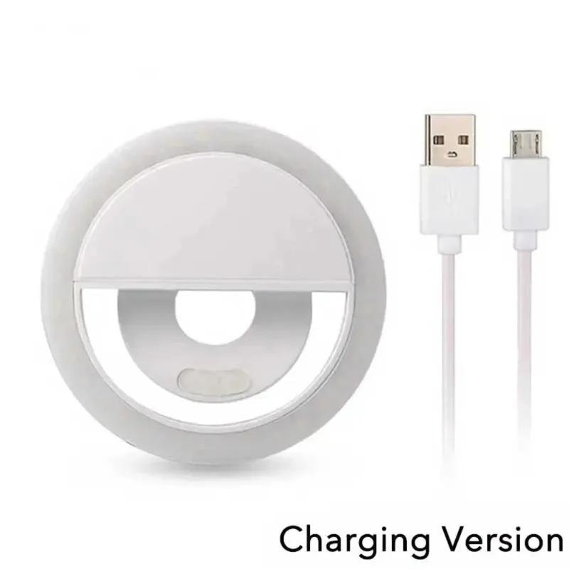 

USB-Charging Phone Camera Light – Adjustable Brightness Fill Light & Portable Rechargeable Selfie Ring Light