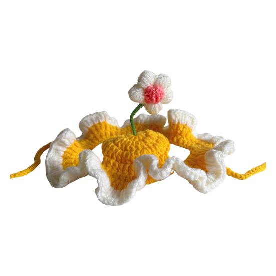 Cat Hat Pets Knitted Cosplay Hat Halloween Christmas Party Costume Headwear Dress-up Accessories for Puppy Cat Kitten