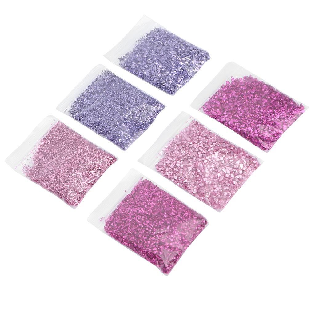 Crushed Glass Irregular Metallic Chips DIY Glitter Shiny Epoxy Resin Mold Filler Decoration