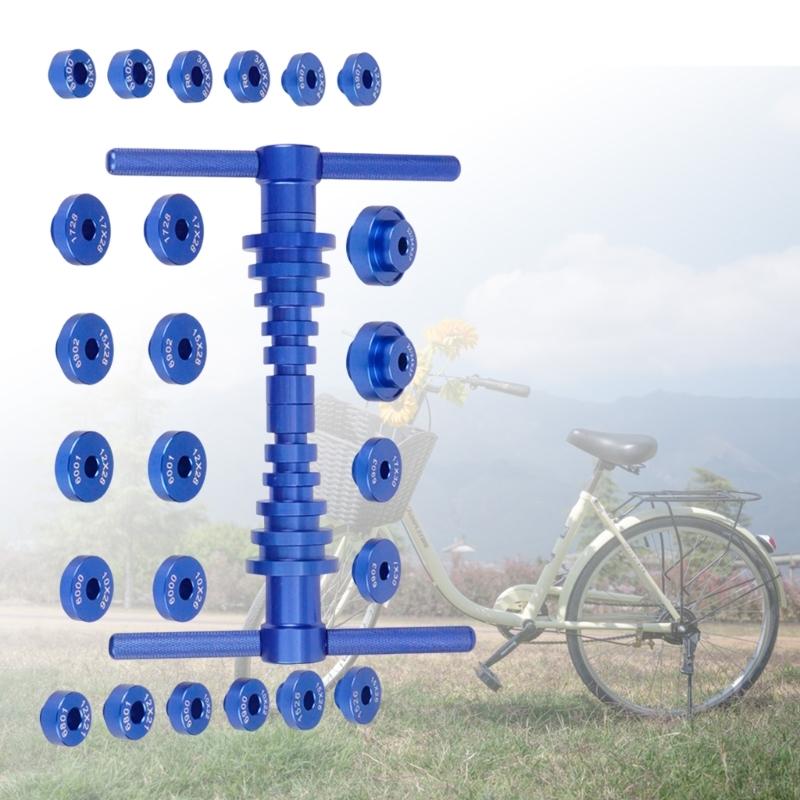 28GC Heavy Duty Bike Bearing Installation Tool Set With Aluminum & Steel for Bikes