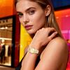 Women's Watch Stretch Band Waterproof Gold Stylish Analog Display Free Size Stainless Steel Band Quartz Fashion Accessory - Birthday Anniversary