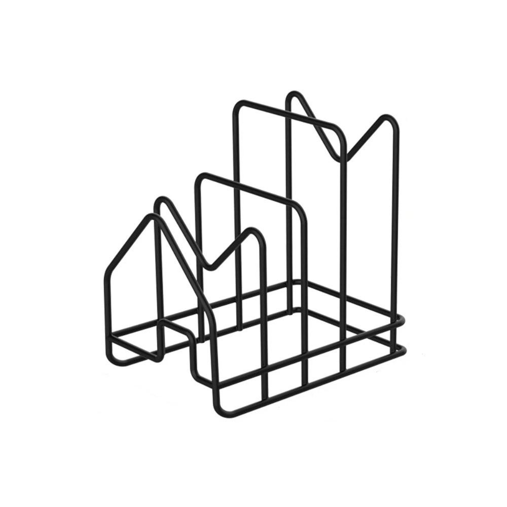 Hollow Design Kitchen Storage Rack Multifunctional Cutting Board Holder Pan Lid Organizer  Kitchen