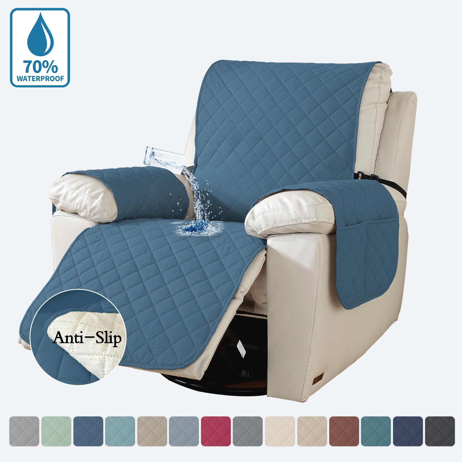 

Чохол для дивана однотонний еластичний водонепроникний, нековзний і брудовідштовхувальний подушка для дивана для домашніх тварин універсальний, простий і сучасний Large Grid - Massage Chair One Person