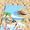 Line Puppy Maltese Towel Soft Pool Gift For Travel Gym Shower Camping Quick Dry Sports Large Beach Towels