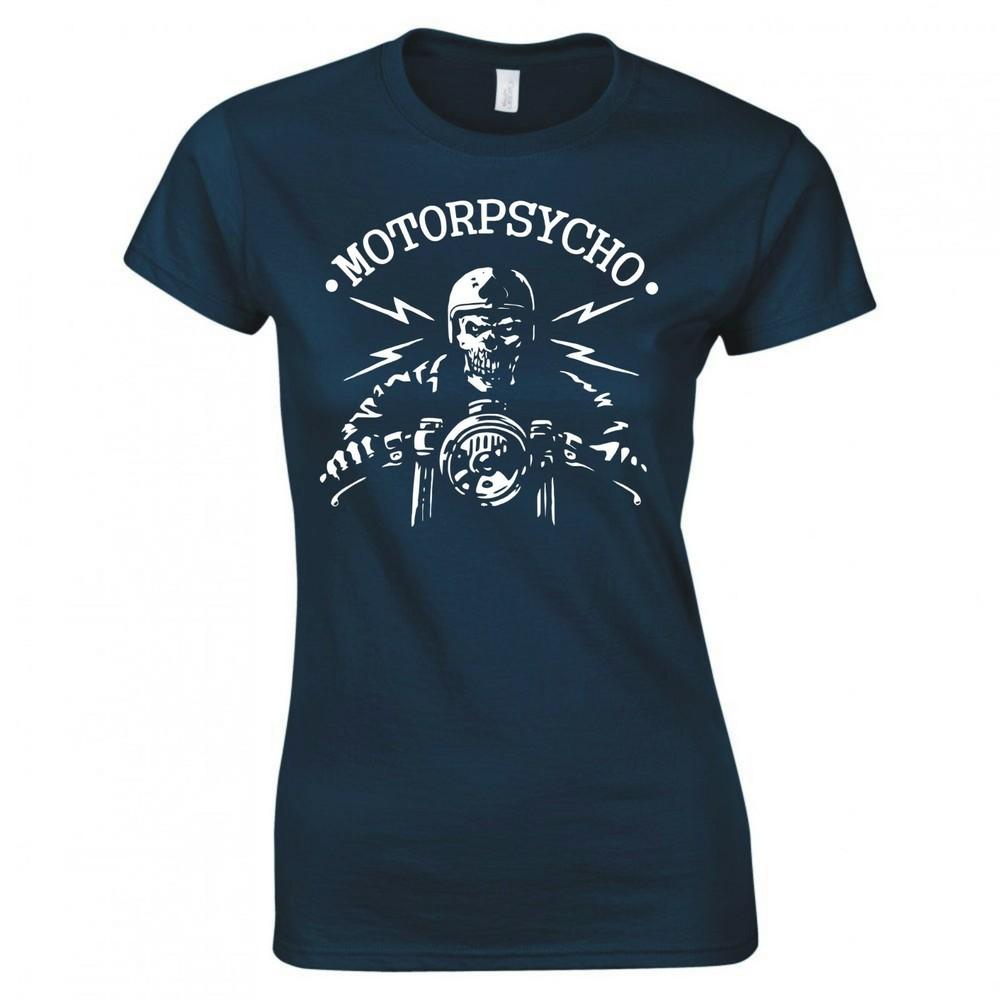 Biker Motorpsycho Ladies Skinny Fit TShirt S