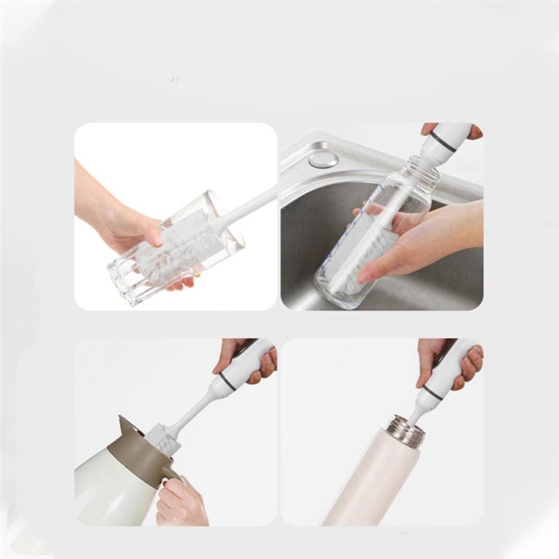 ABWR-2 In 1 Baby Bottle Cleaning Kit Nipple Cleaner Waterproof Electric Cup Brush 385 X 50 X 50Mm