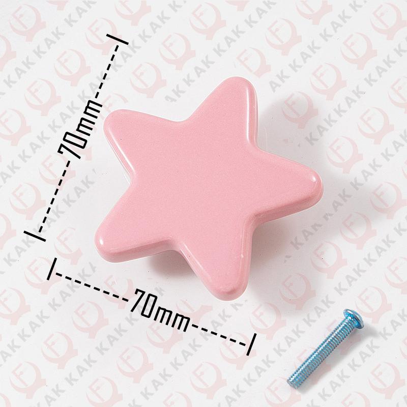 KAK Ceramic Furniture Knobs and Handles Cartoon Colorful Cabinet Knobs for Kids Room Kitchen Handle Door Hardware