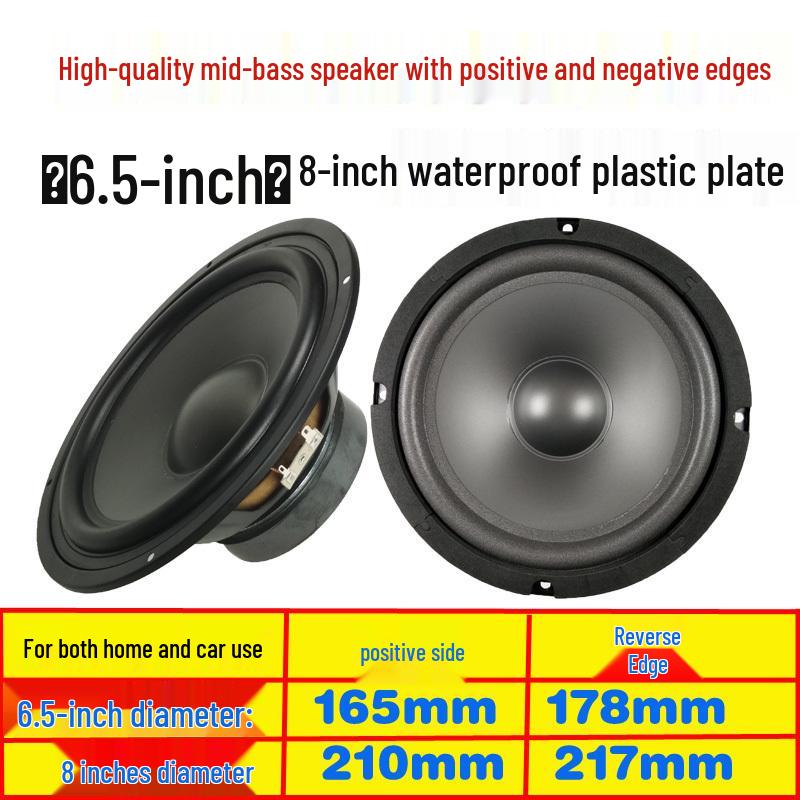 4.5-10 Inch Home Use Mid-Low Frequency Speaker with Rubber Edge