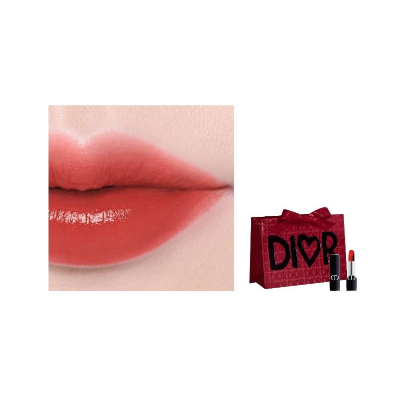 

DIOR Lipstick #844 Trafalgar Warm Water Red Satin 3.5g чёрный