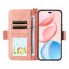 For Honor 400 Pro 5G (Global) Leather Case Magnetic Closure Wallet Stand Phone Cover with Crossbody Strap