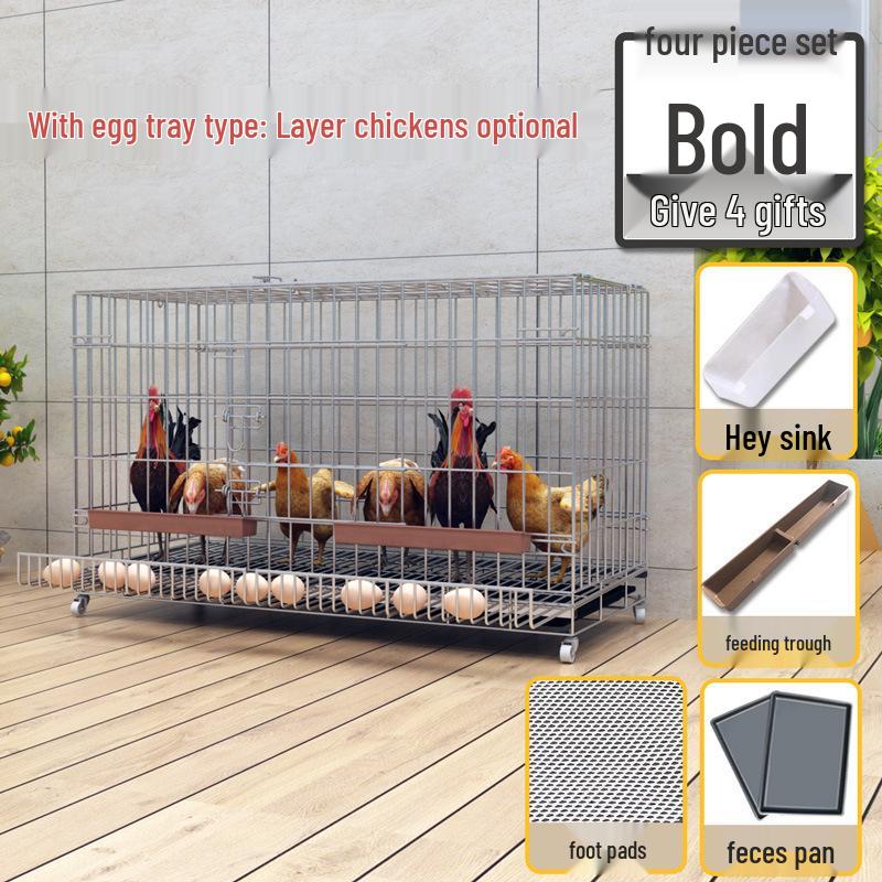 Large Automatic Folding Chicken Coop with Manure Cleaning, Wire Mesh, Suitable for Ducks and Geese