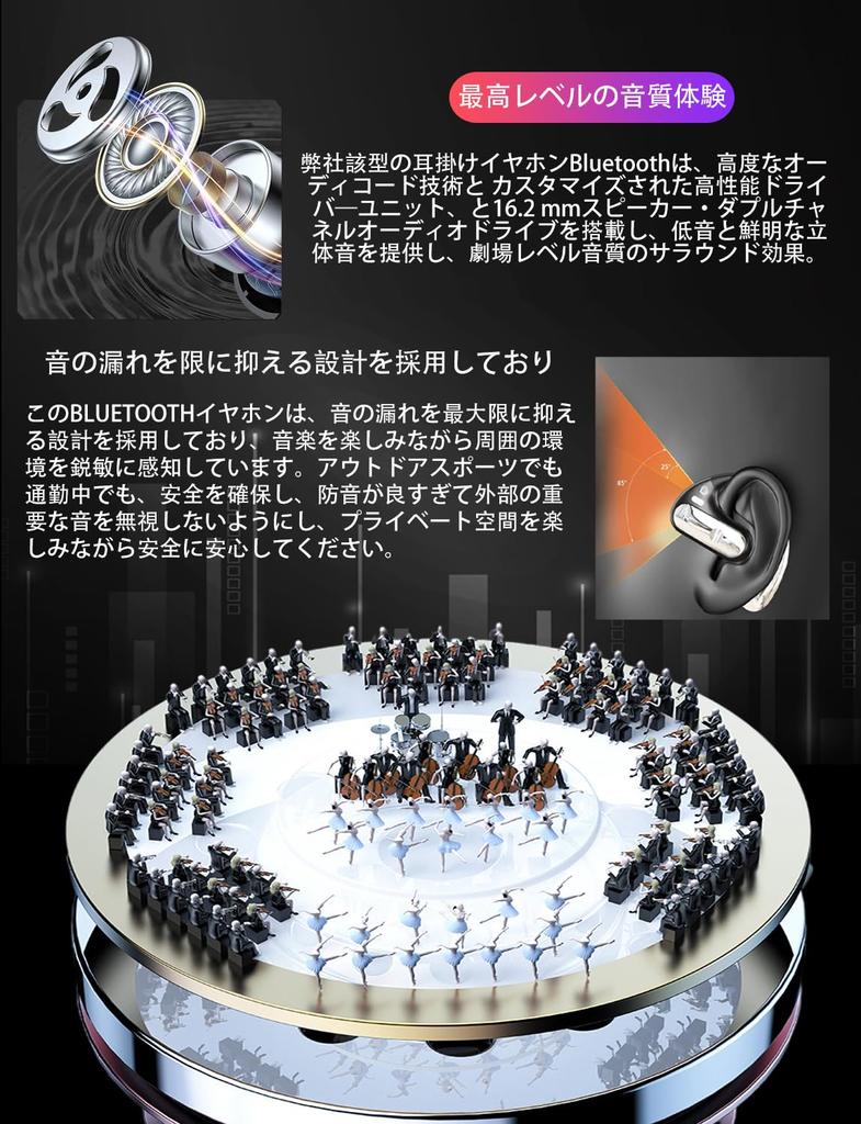 First True OWS Bluetooth Wireless Air Conduction Bone Conduction Binaural Noise Sound Leakage Touch LED True Wireless Sound Automatic No Pressure Even