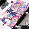 Large Gaming Desk MatAntislip Rubber Base Stitched EdgesCute Pastel Pink  Blue Anime Girl PrintNonslip Extended Mouse Pad