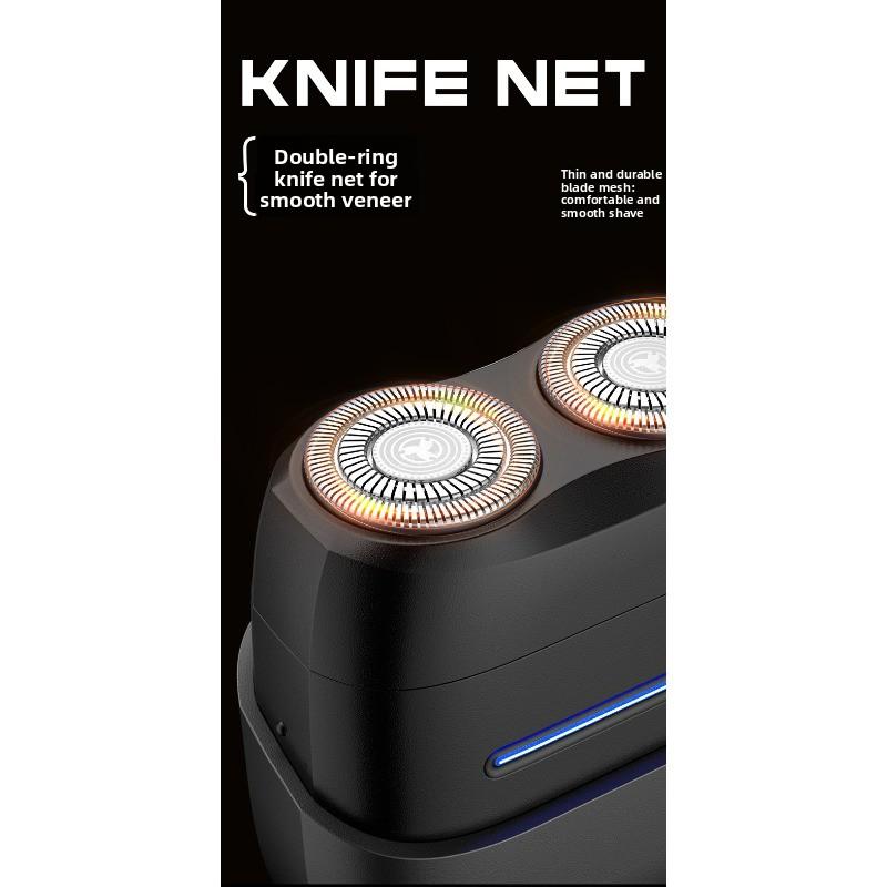 Mini Electric Shaving Kit - Portable Men's Beard Trimmer - Rechargeable Water-washable Beard Knife