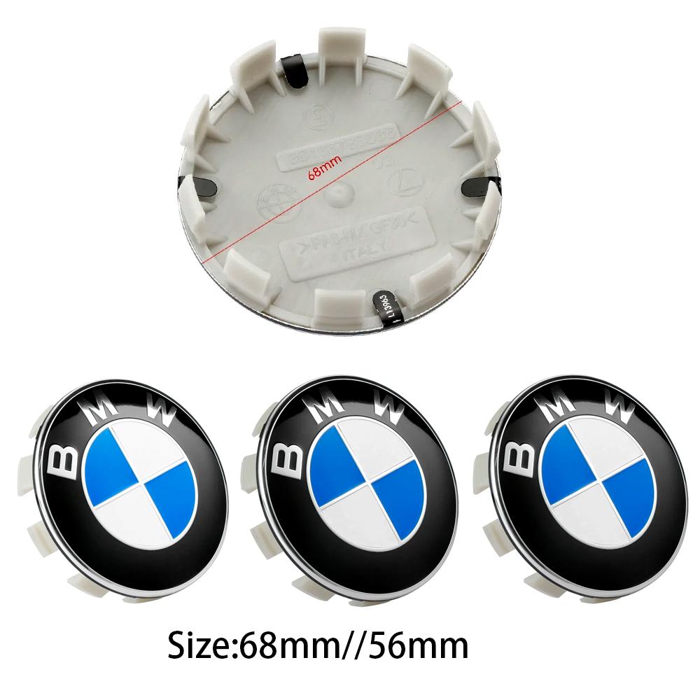 20PCS 68/56MM Car Wheel Hub Caps Emblem Badge Decoration For BMW E36 E46 E53 E90 E60 E61 E93 E87 X1 X3 X5 F30 F20 G30 Accessorie