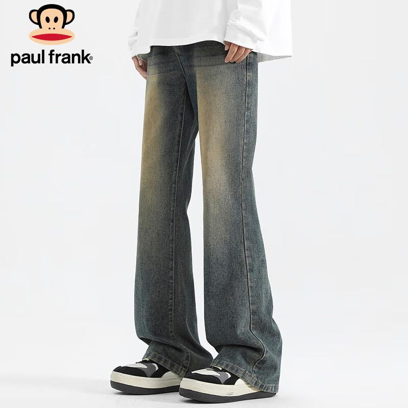 paul frank Men's American Retro Straight-Leg Micro-Flared Jeans