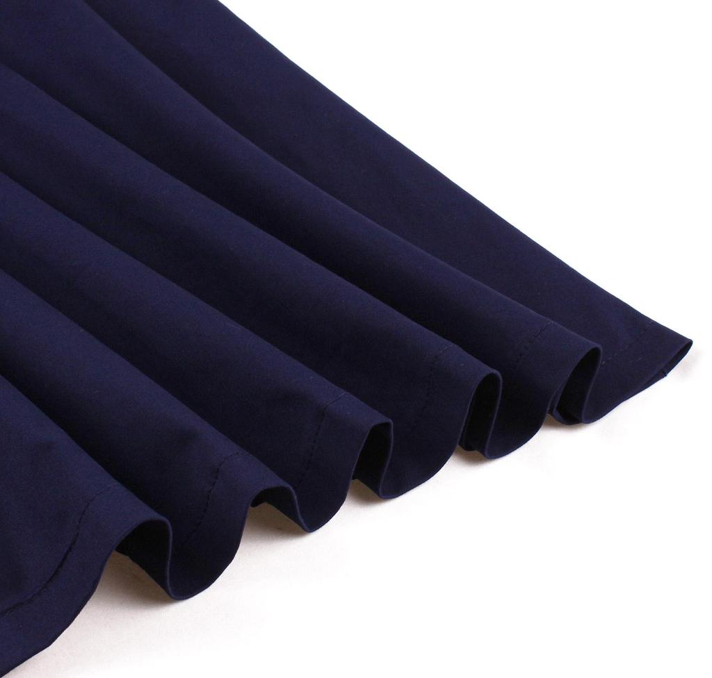 Europäisches & Amerikanisches Damen Retro Mid-Sleeve Umlegekragen Einfarbiges Kleid mit Taschen