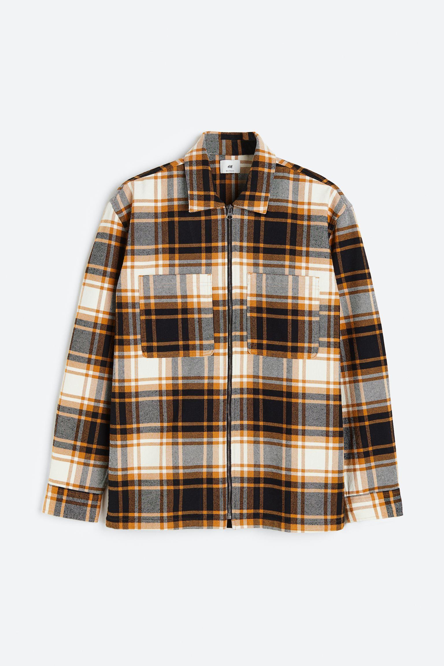 

Relaxed Fit Zip-through overshirt
