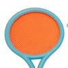 Children Badminton Racket Slip Resistant Durable Elastic Portable Tennis Racket Set for Kids 2 Rackets 2 Balls Blue Pink