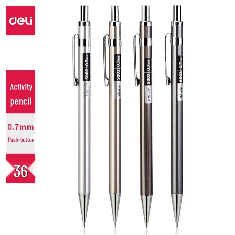 

Metal Mechanical Pencil - 0.5mm/0.7mm Click with Textured Finish