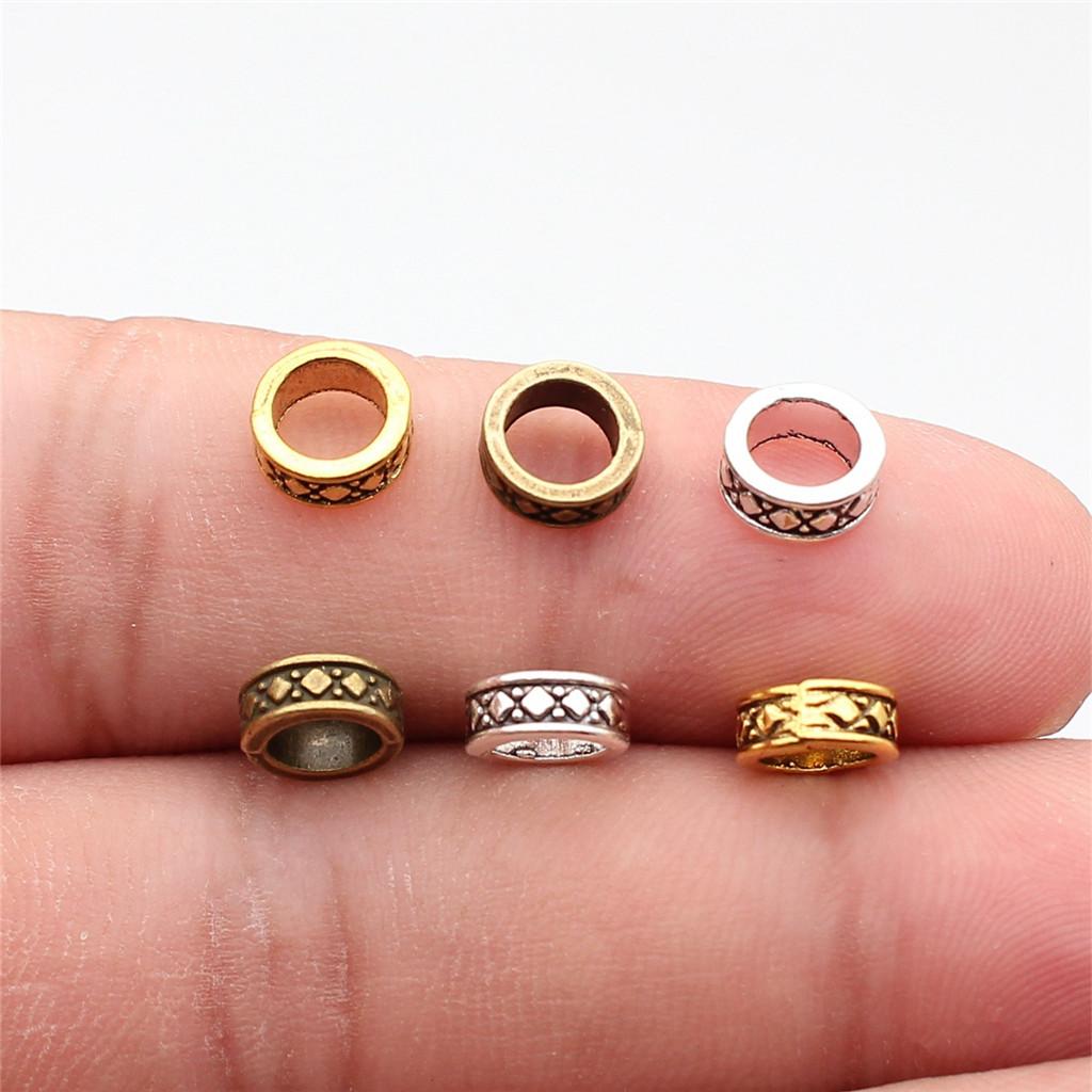 Large Hole Dot Spacer Beads Multi Color Charms For Bohemian Jewelry Findings