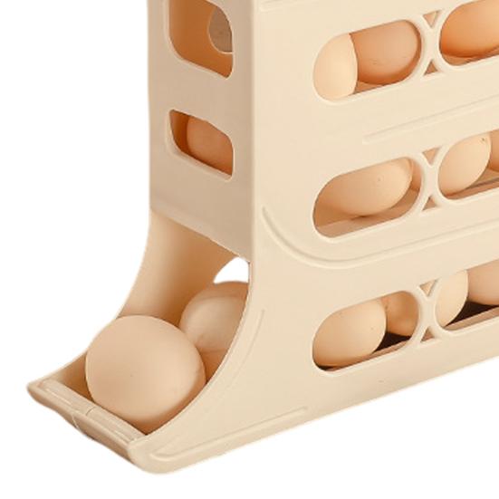 Kühlschrank Ei Lagerung Box Vier Ebenen Automatische Roll Große Kapazität Platzsparende 30 Ei