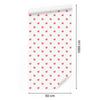 Hearts Wallpaper White and Coral 50x1000