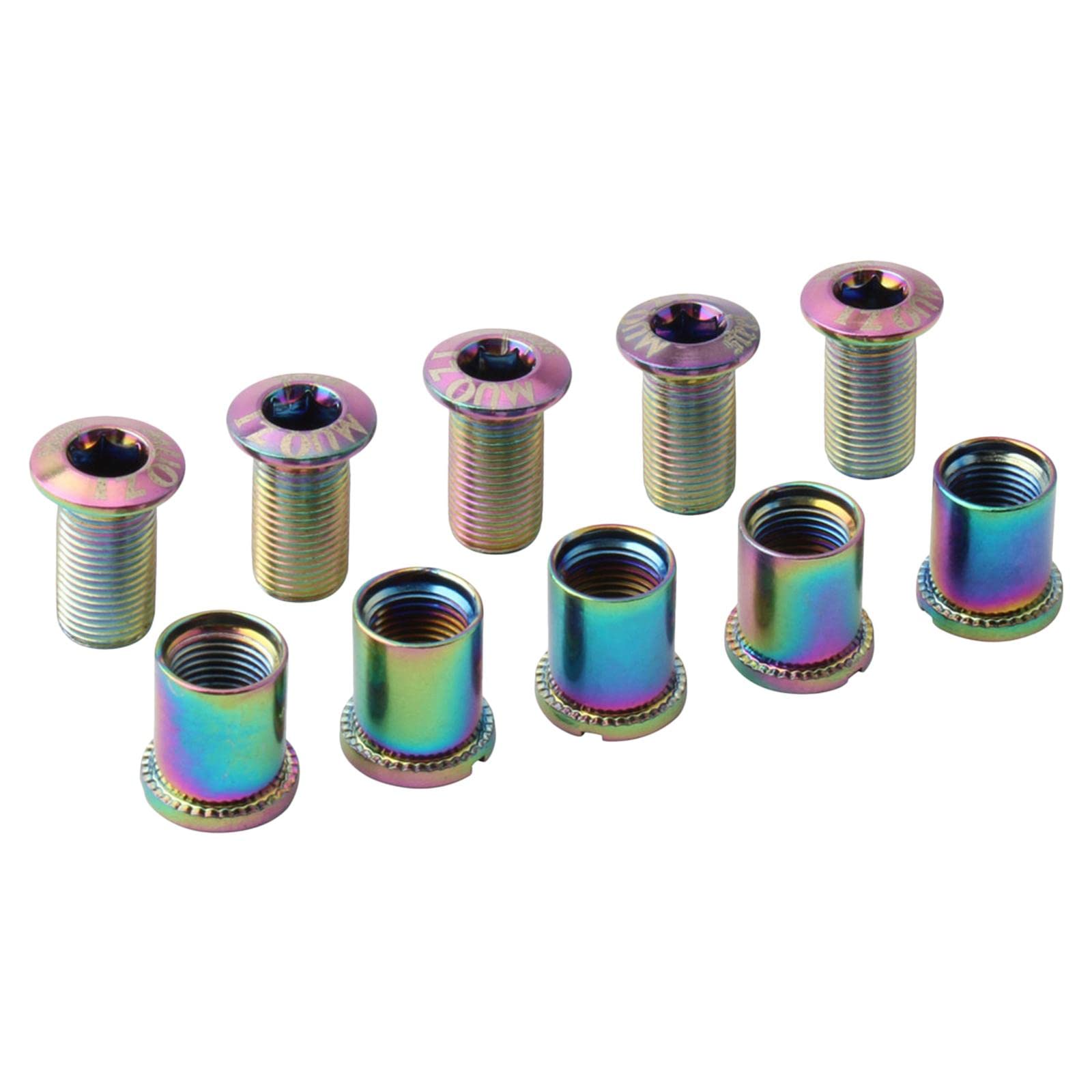 LuDa 5pcs/pcs Chainring Bolts Nuts Road Bike Chainwheel Screws Rustproof A-triple disc