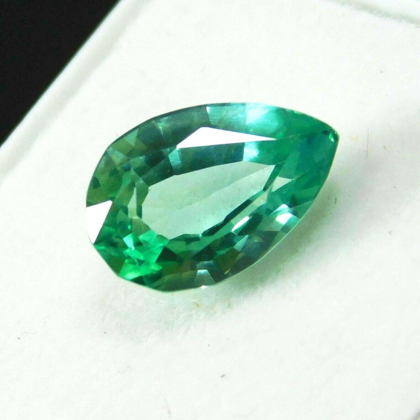 

Montana Sapphire 3.65 Ct Natural Pear Cut CERTIFIED Loose Gemstone Royal Color A-757 11 mm approx зелений