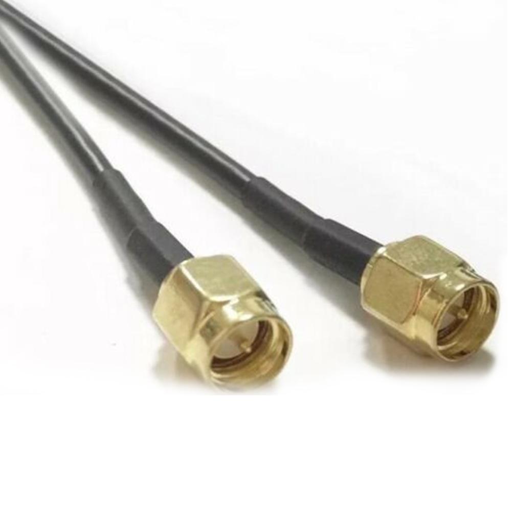 10m RG174 Coaxial Antenna Extension Cable with For SMA Male to For SMA Male Connectors 50 Ohm for Wireless Signal Enhancement