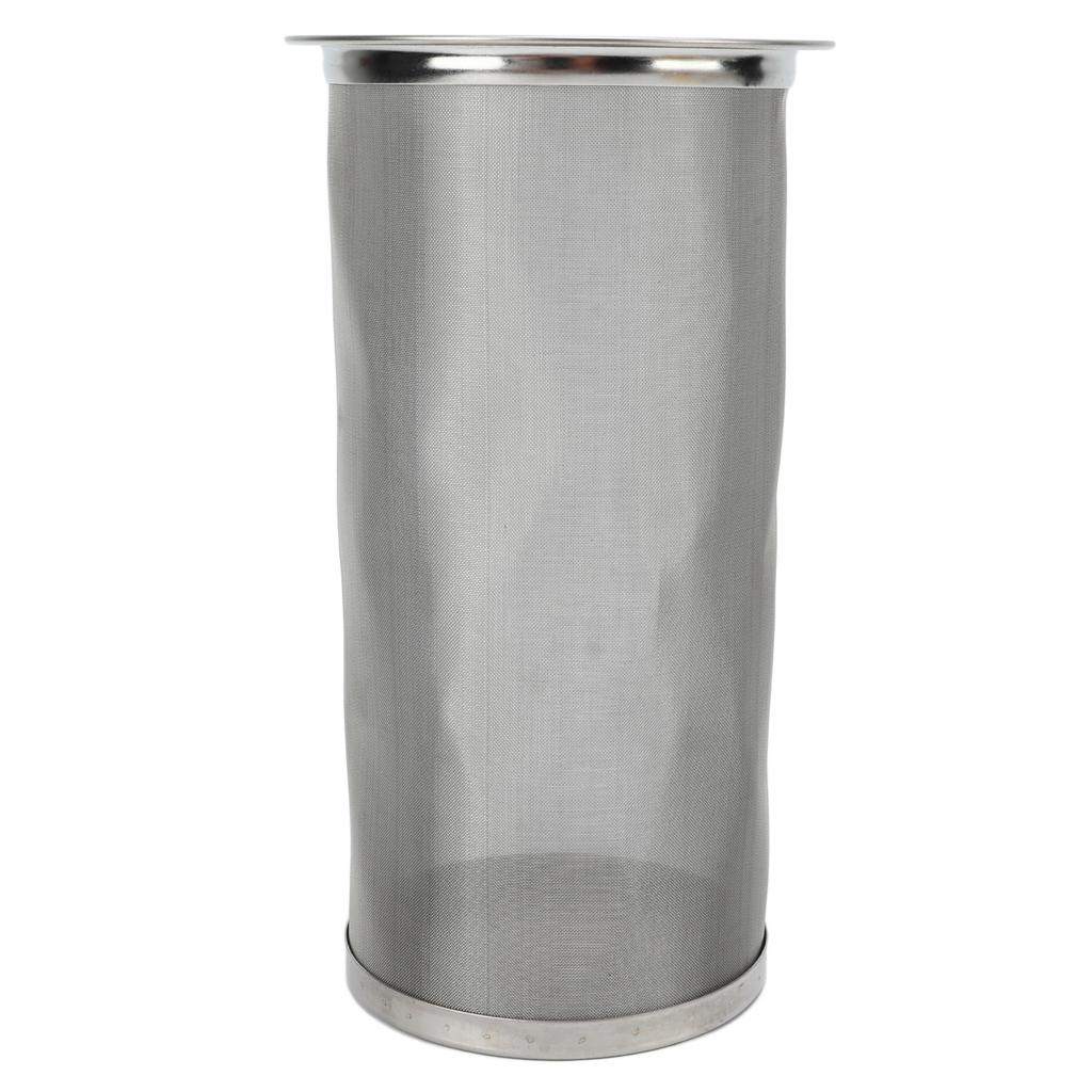 Cold Brew Coffee Filter Stainless Steel Reusable Wide Mouth Mesh Cylindrical Filter with White Gasket for Tea