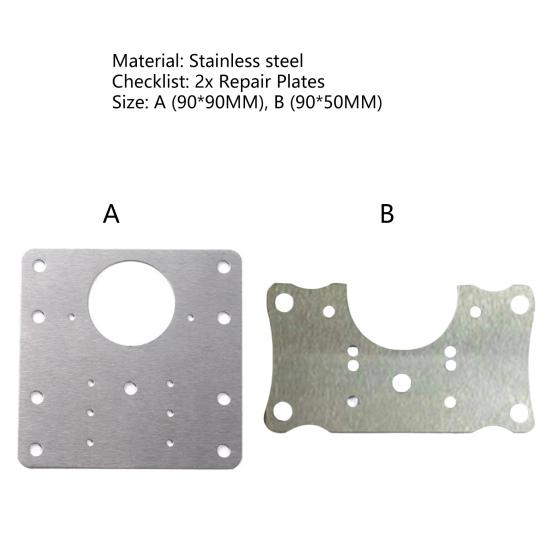 2ks Deska na opravu pantů Vysoce pevný nerezový pant skříně odolný proti roztržení