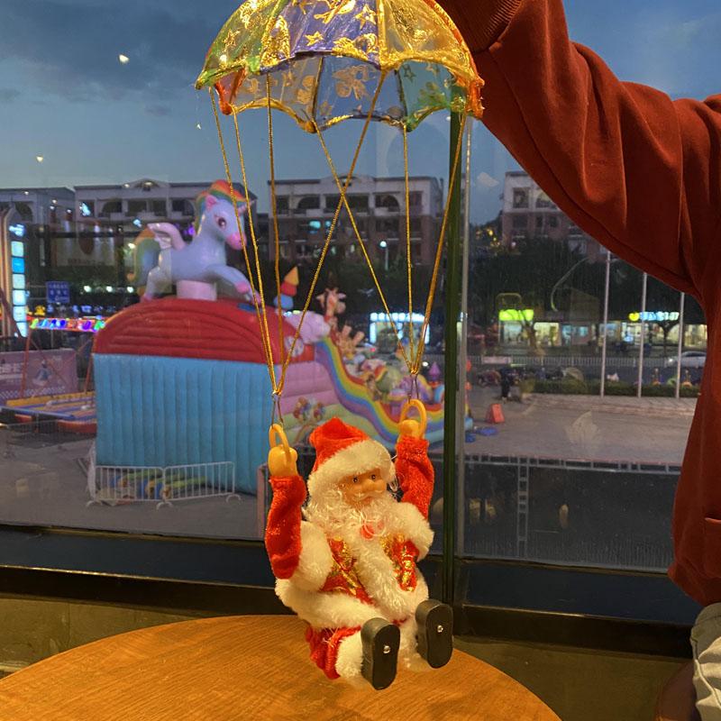 Electric Santa Claus Climbing Ladder with Beads - Christmas Ornament and Gift
