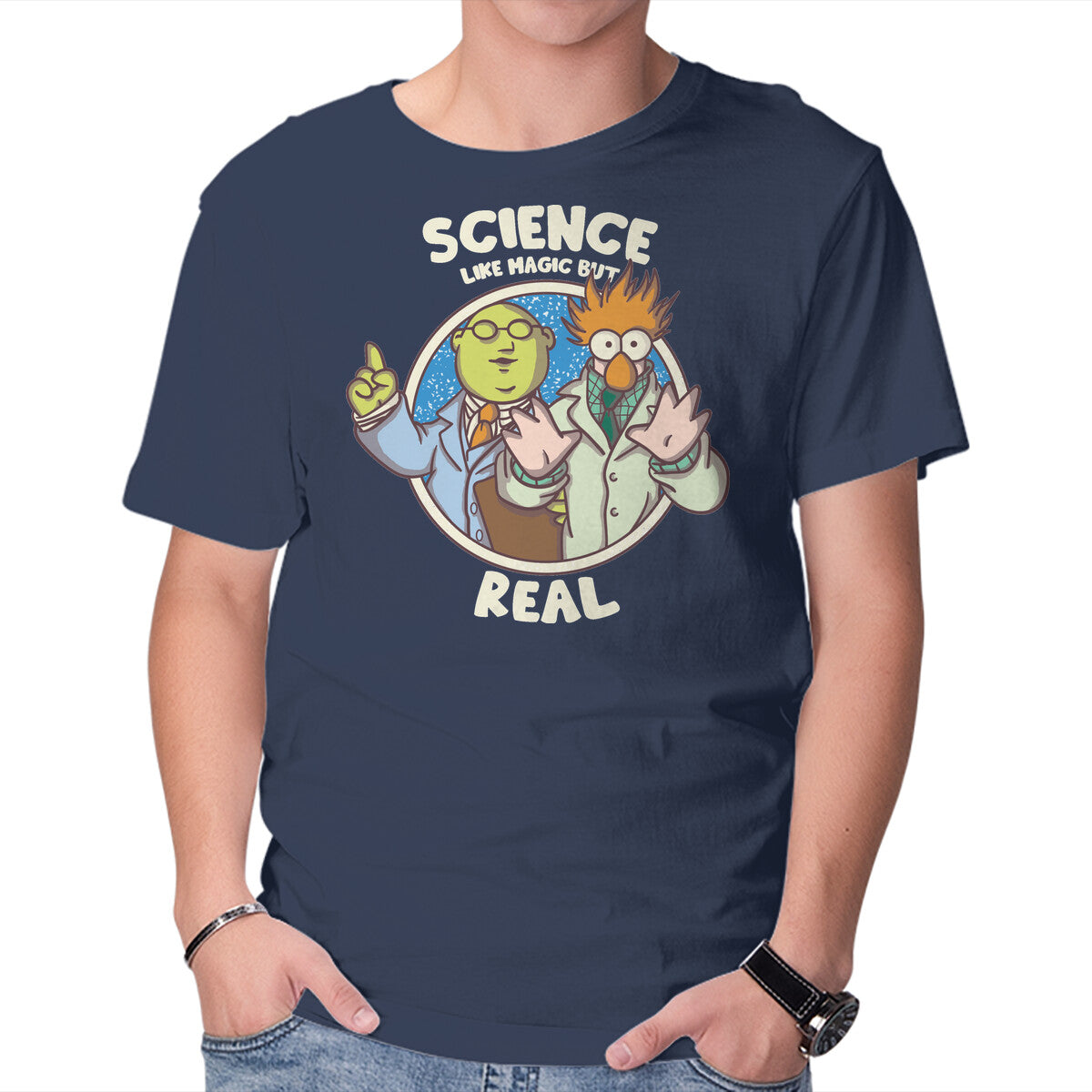 Unisex Crew Neck T-Shirt Science Like Magic Graphic Short Sleeve Casual Tee XXXL
